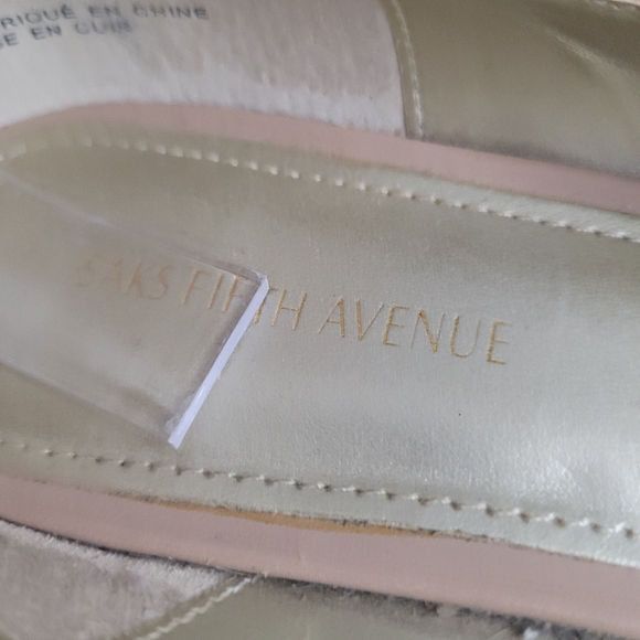 SAKS FIFTH AVENUE | Estyn light nude lace up point flats - Picture 11 of 12